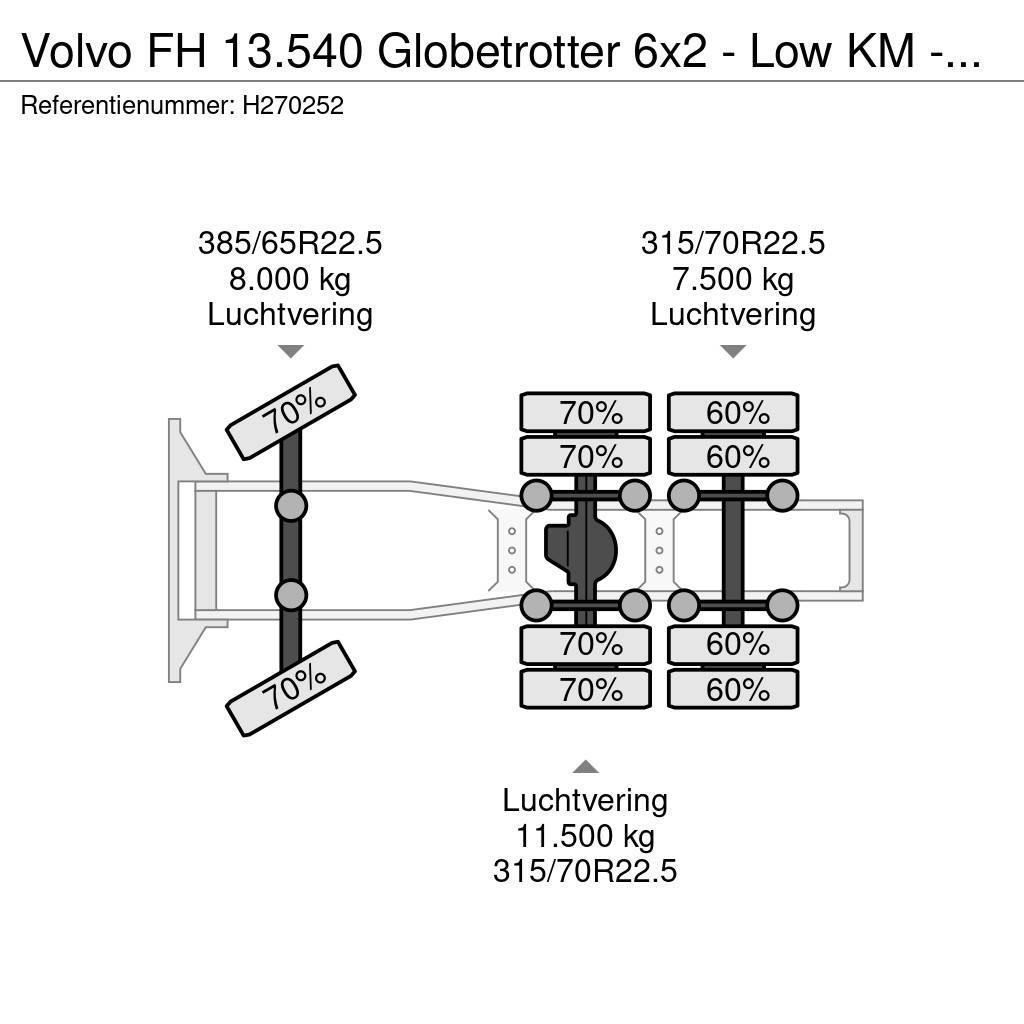 Volvo FH 13.540 Globetrotter 6x2 - Low KM - Retarder - L Trækkere