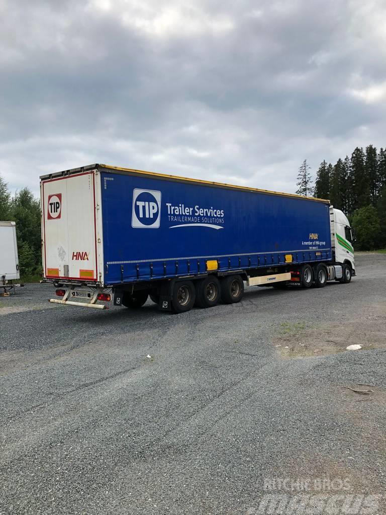 Krone vyökapellikärry Semi-trailer med Gardinsider