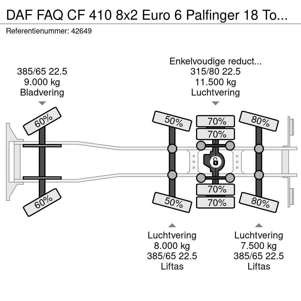 DAF FAQ CF 410 8x2 Euro 6 Palfinger 18 Tonmeter Z-kraa Kroghejs
