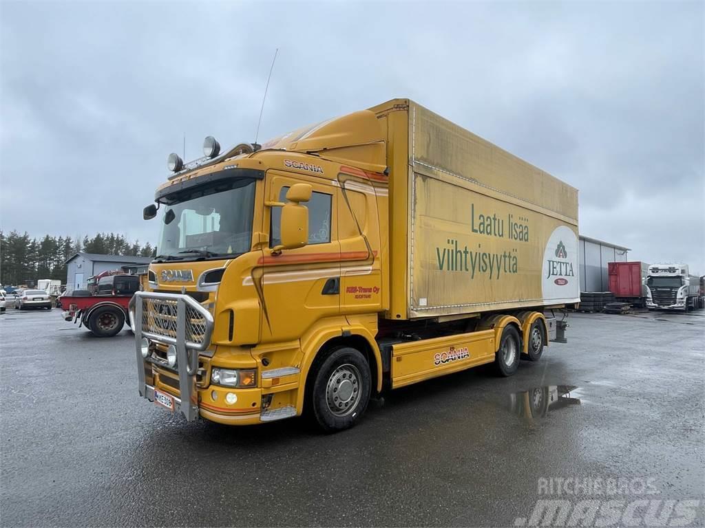 Scania R-500 6x2-4500, 7,7m tasonostolaite + Lokinsiipi Container Frame trucks