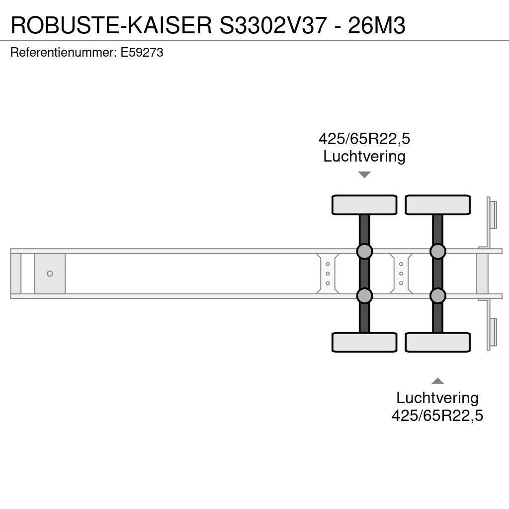  Robuste-Kaiser S3302V37 - 26M3 Semi-trailer med tip
