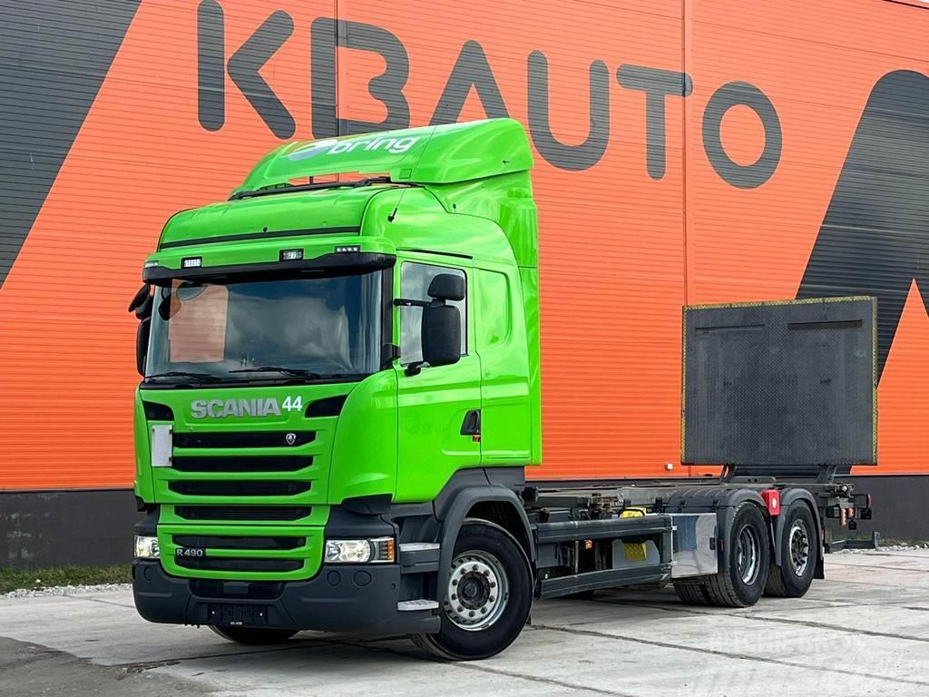 Scania R 490 6x2 Lastbiler med containerramme / veksellad