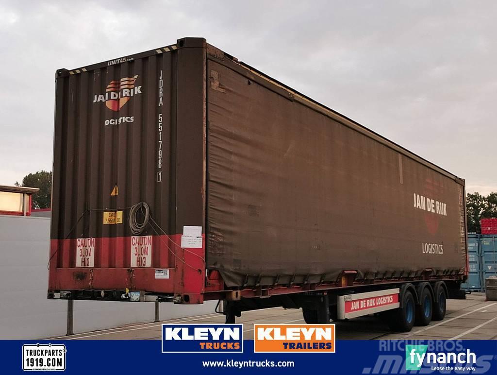  Hertoghs O3 WITH CONTAINER curtain container Containerframe semi-trailers