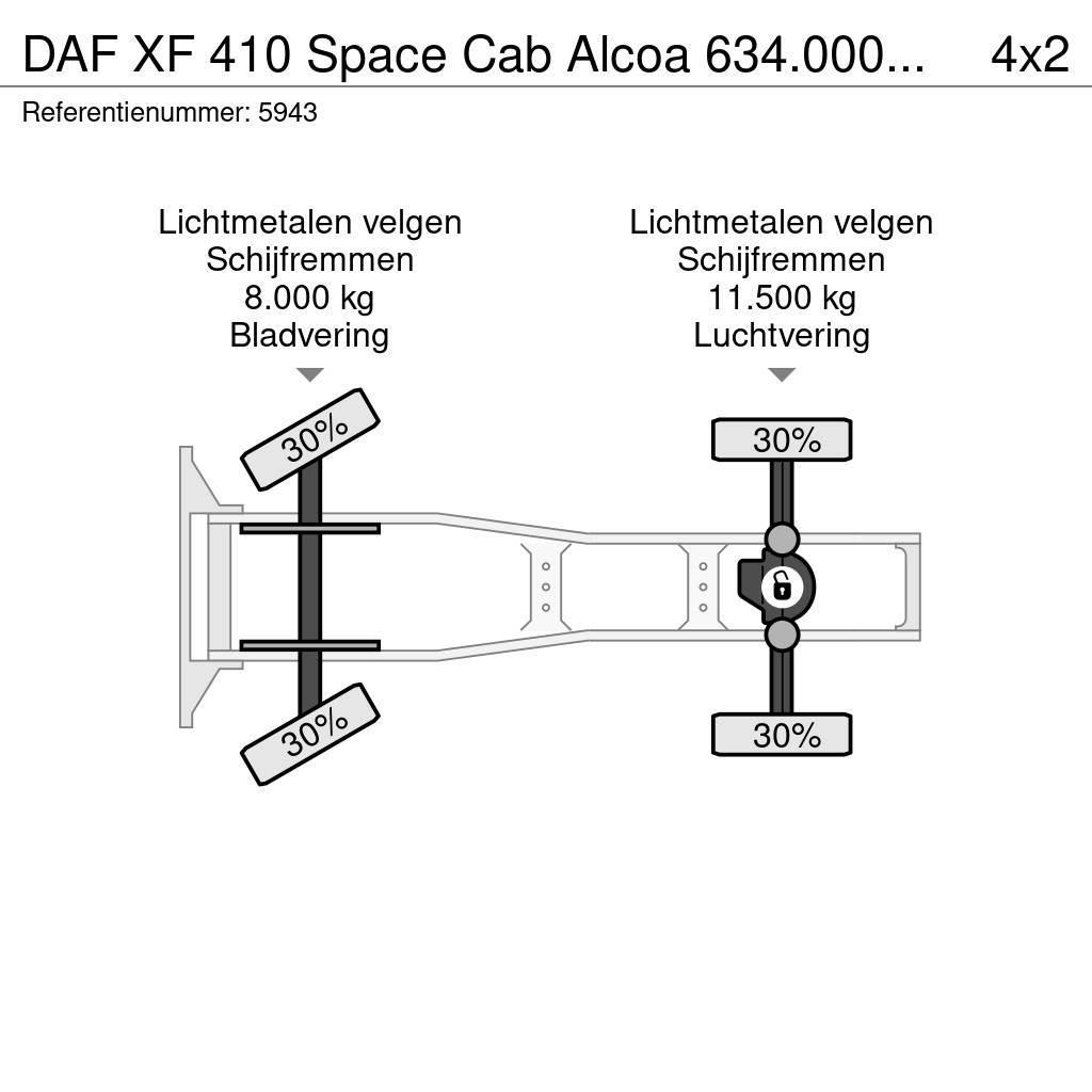 DAF XF 410 Space Cab Alcoa 634.000KM NEW ad-blue pump Trækkere