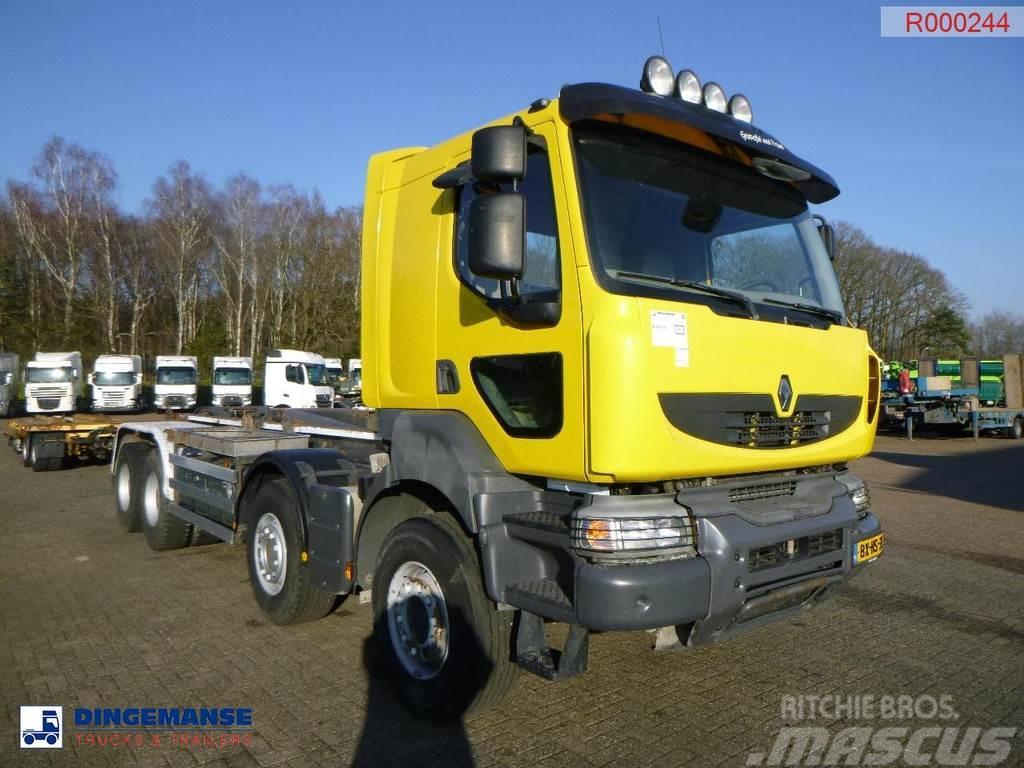 Renault Kerax 520.42 8x4 Euro 5 container hook Hook lift trucks