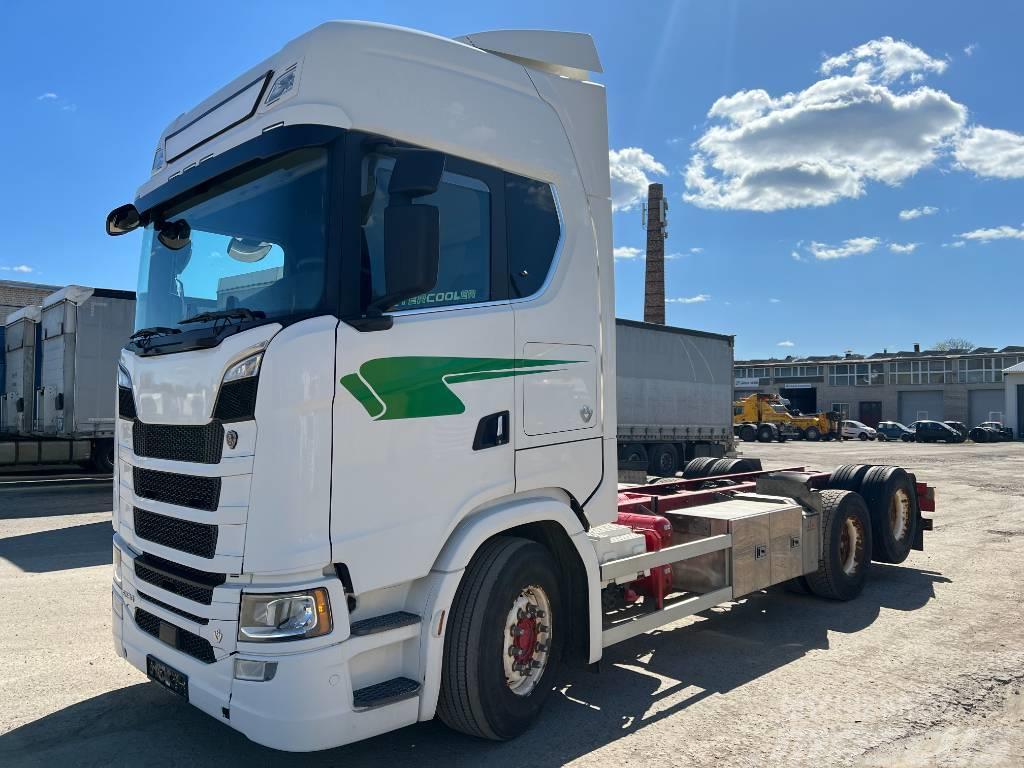 Scania S580B6X2NB EURO6, full air, 9T front axel!! Chassis