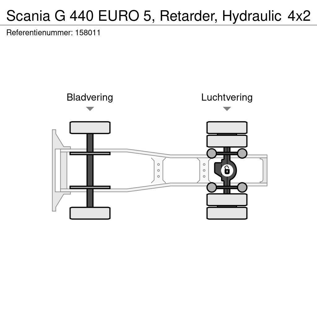 Scania G 440 EURO 5, Retarder, Hydraulic Trækkere