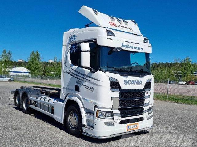 Scania R 500 B6x2NB Lastbiler med containerramme / veksellad