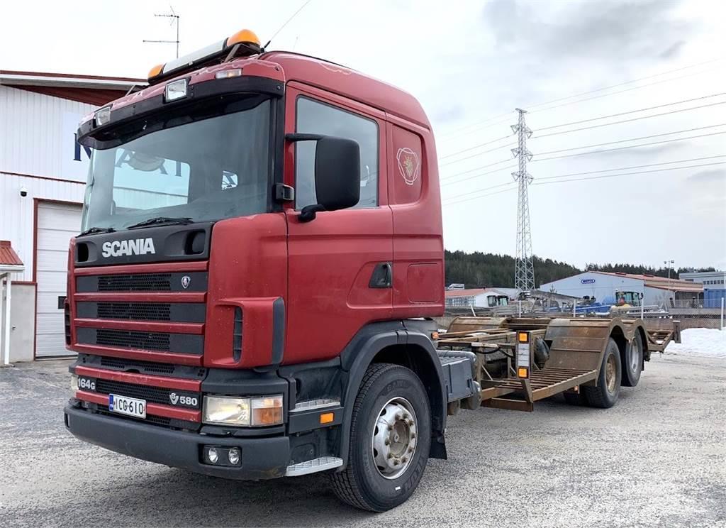 Scania R164 580 6x2 Forest machine transport trucks