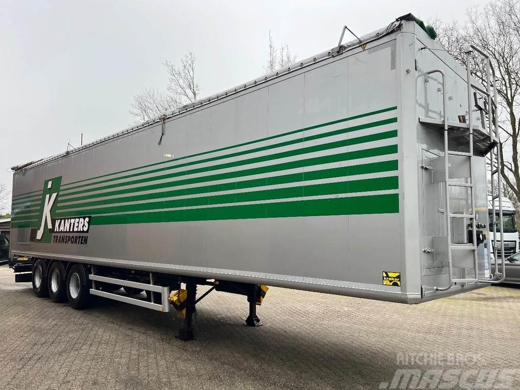 Kraker CF 200 92m3 Cargo Floor 10MM 2x Liftachse Silver Walking floor semi-trailers