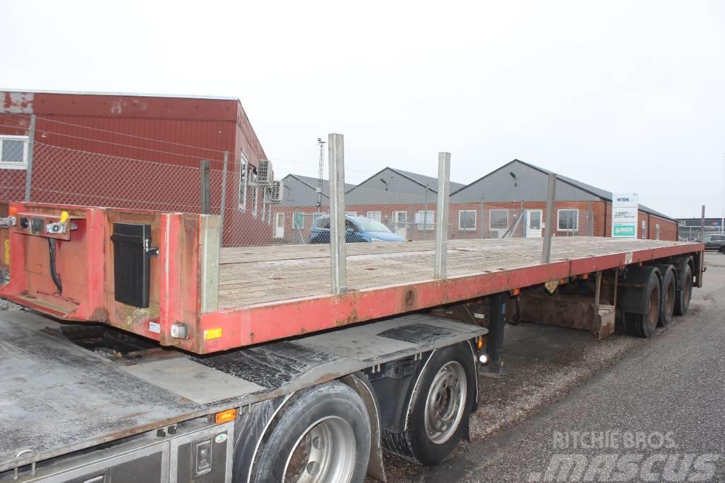 Broshuis 3 AX FLAT EXTENSION TRAILER Flatbed/Dropside semi-trailers