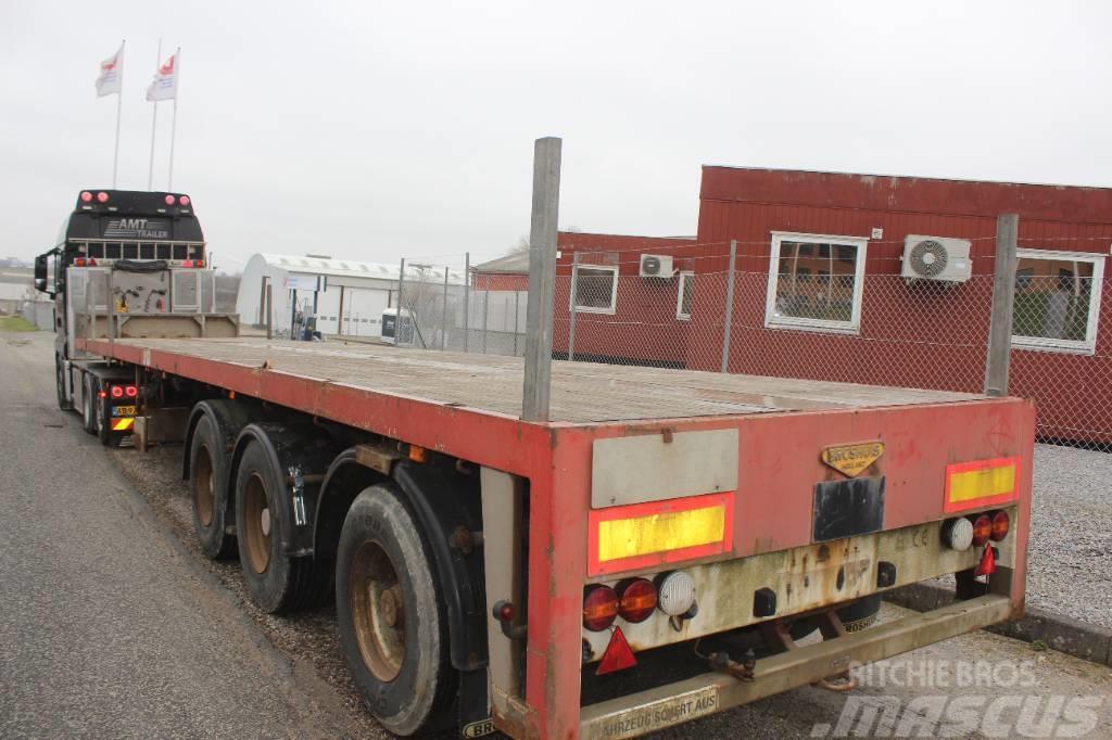 Broshuis 3 AX FLAT EXTENSION TRAILER Flatbed/Dropside semi-trailers