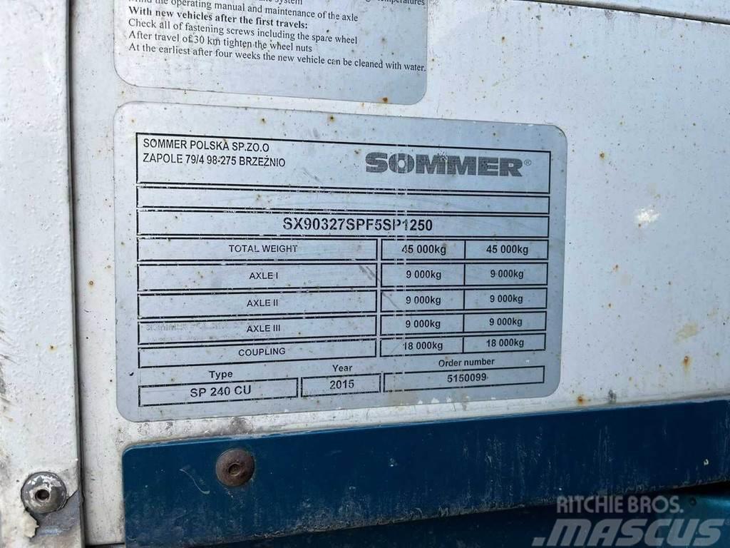 Sommer SP 240 CU BOX L=13595 mm Curtainsider semi-trailers