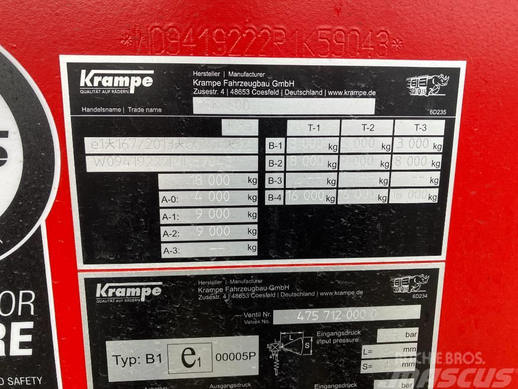Krampe SK600 Tipper trailers
