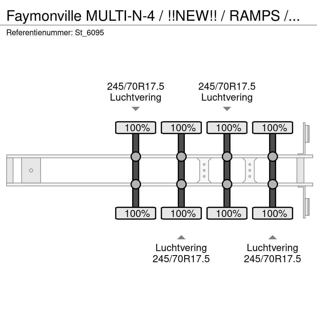 Faymonville MULTI-N-4 / !!NEW!! / RAMPS / WHEELWELLS/ EXTENDAB Low loader-semi-trailers