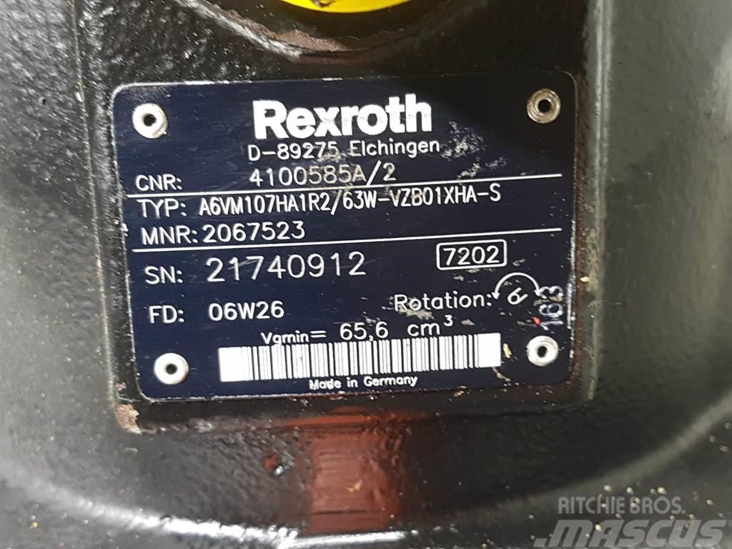 Ahlmann AZ150-Rexroth A6VM107HA1R2/63W-Drive motor Hydraulics