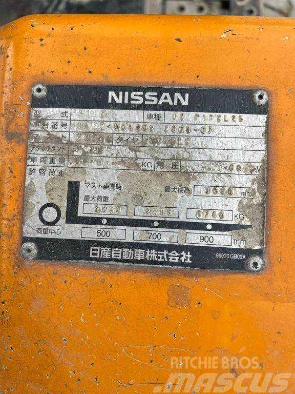 Nissan Duplex, 2.500KG, 4.926hrs!!, no charger 02ZP1B2L25 Electric forklift trucks
