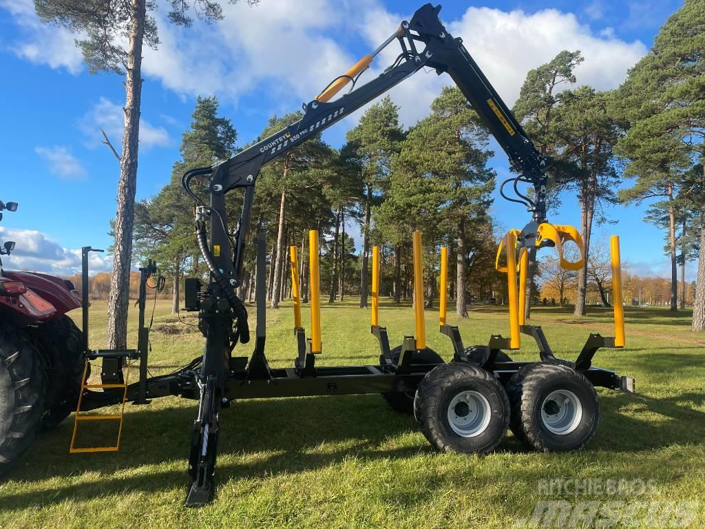 Country TRAILER 130D + CRANE 850 PRO Forest trailers