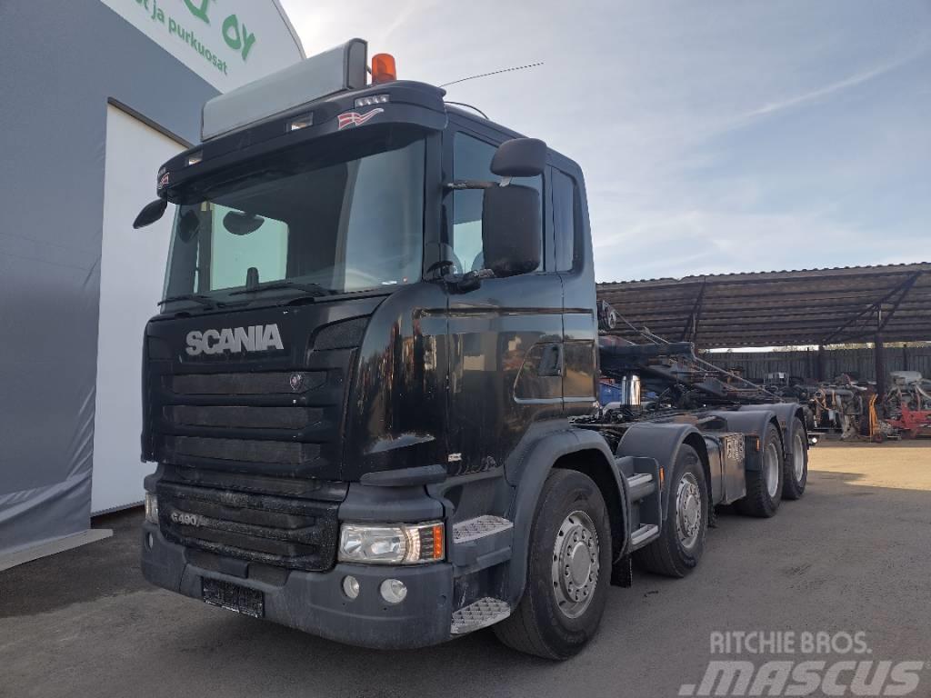 Scania R490 8x4 vaijerilaite,Euro6 Cable lift demountable trucks