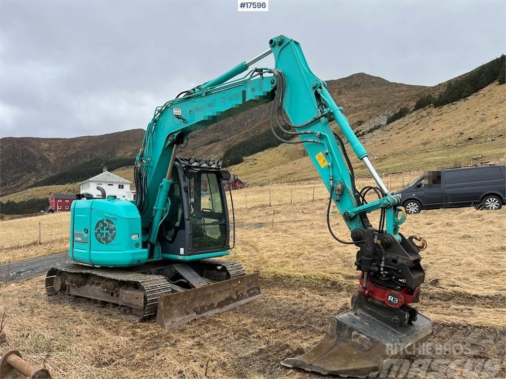 Kobelco SK75 SR-3E excavator w/ sanding bucket, rotor tilt Crawler excavators