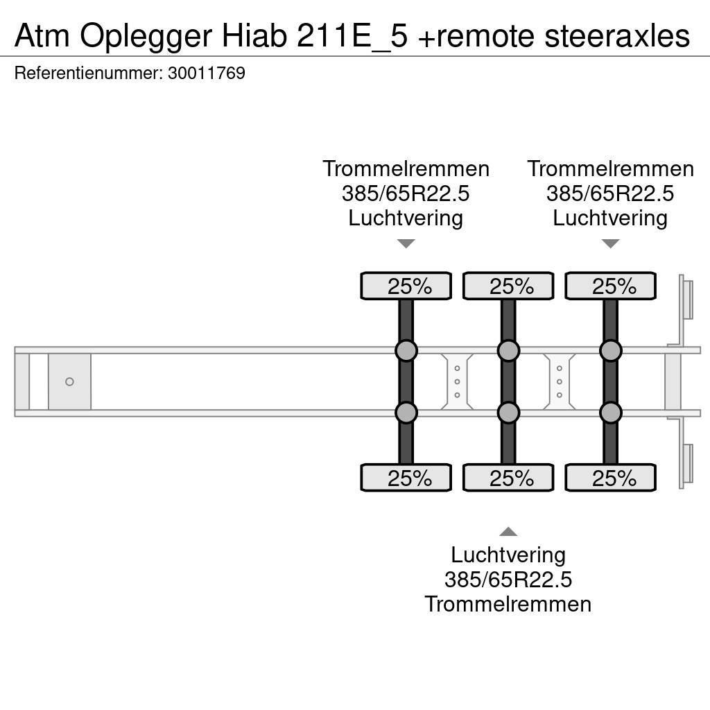 ATM Oplegger Hiab 211E_5 +remote steeraxles Other semi-trailers