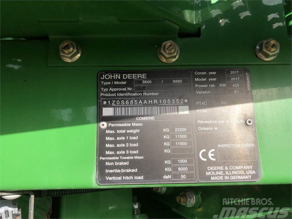 John Deere S685I LL Combine harvesters