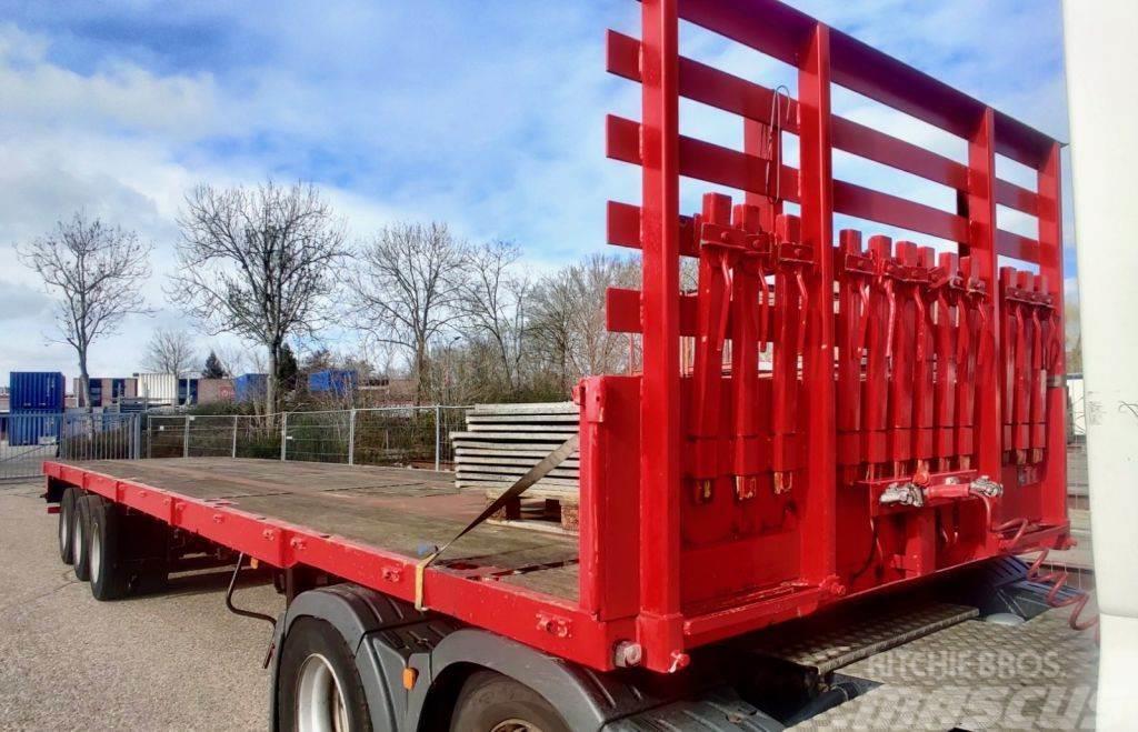 Floor Trailer / 44ton / double Air Flatbed/Dropside semi-trailers