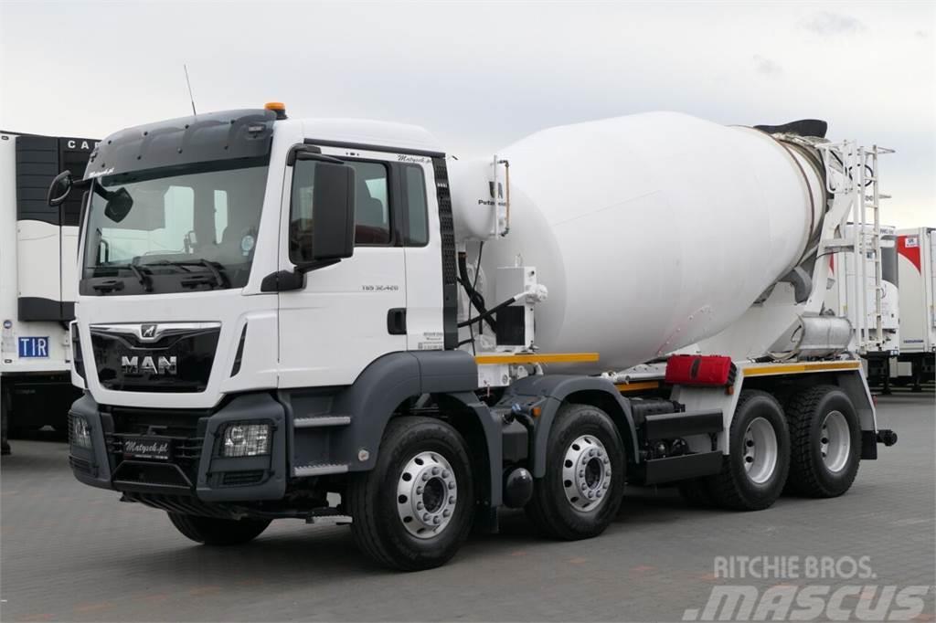 MAN TGS 32.420 / 8x4 / GRUSZKA 9 m3 / BETONOMIESZARKA  Concrete trucks