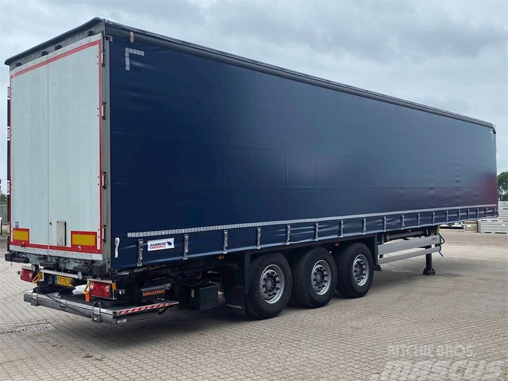 Schmitz 13,6 mtr. - hævetag + folde-slæde lift Curtainsider semi-trailers