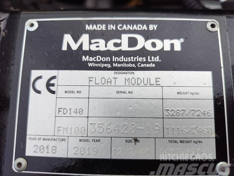 MacDon FD 140 Combine harvester accessories