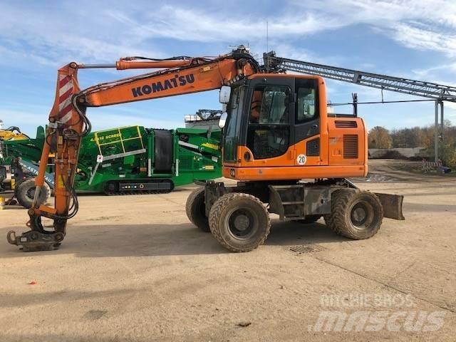 Komatsu PW148-10 Gravemaskiner på hjul