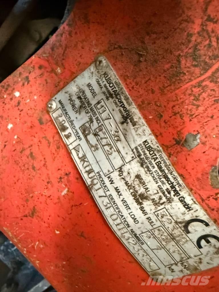 Kubota U 17-3 Minigravemaskiner