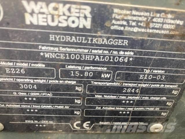 Wacker EZ26 Minigravemaskiner