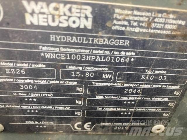 Wacker EZ26 Minigravemaskiner