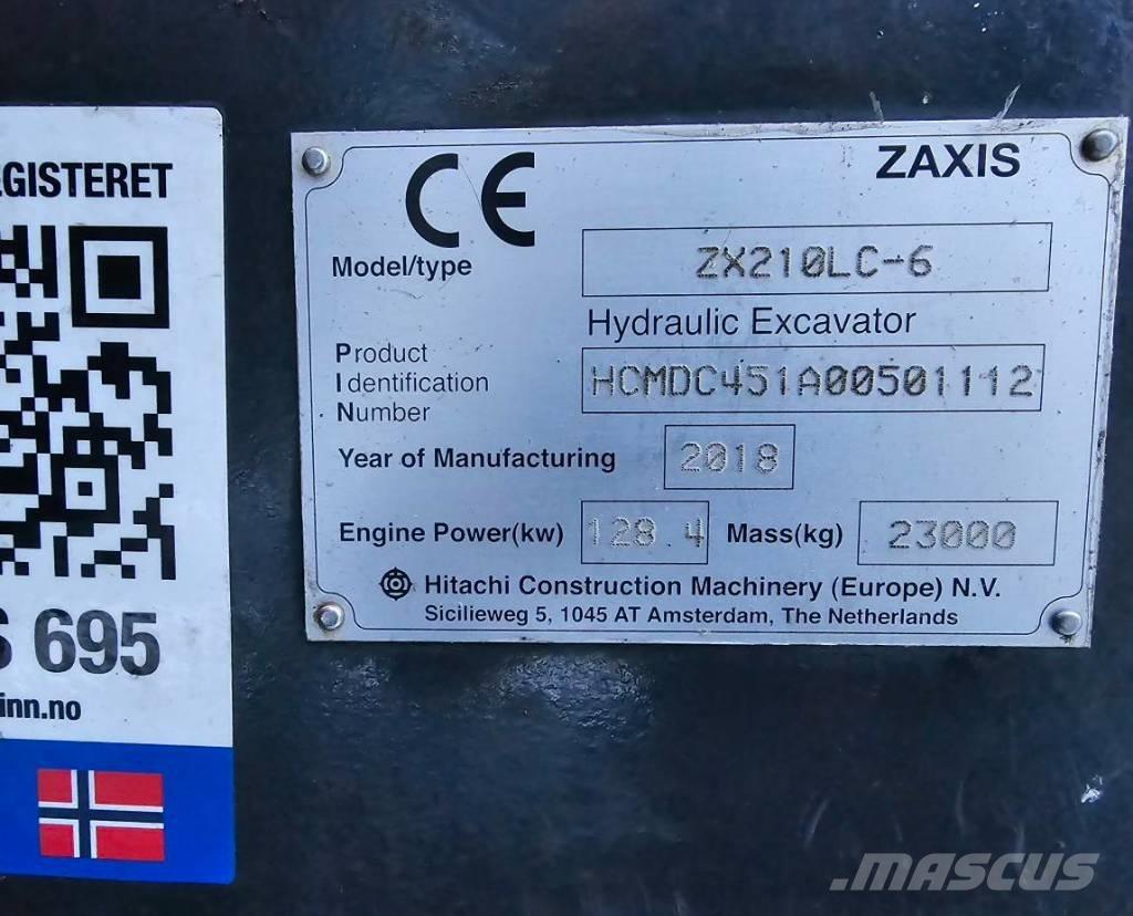 Hitachi ZX 210 LC-6 Gravemaskiner på larvebånd