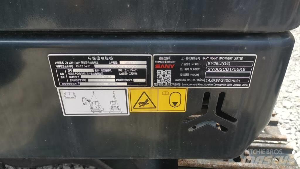 Sany SY 26 U Minigravemaskiner