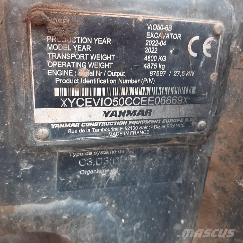 Yanmar Vio 50 Minigravemaskiner