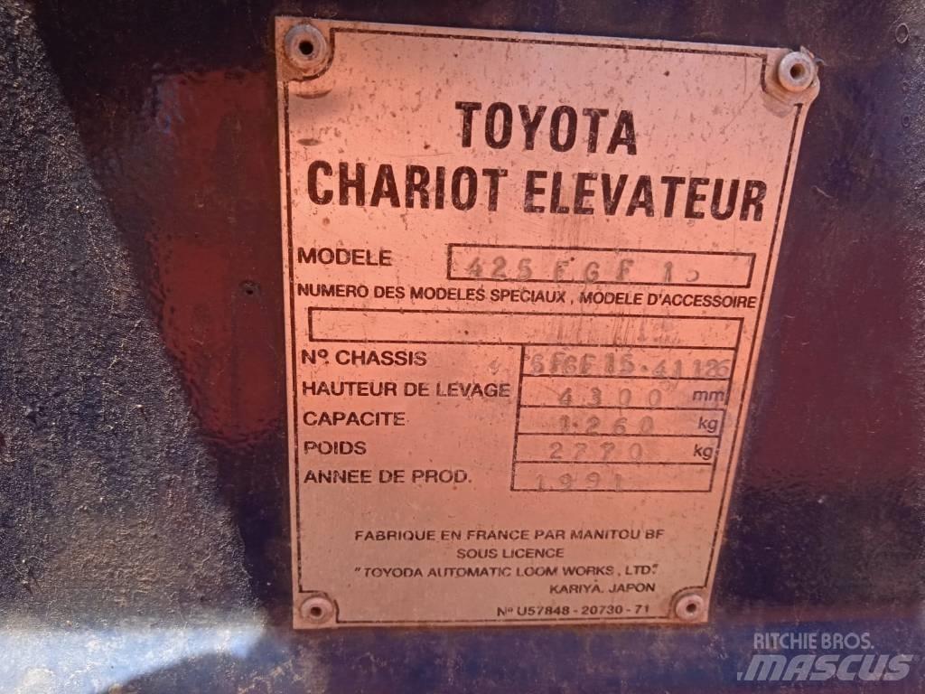 Toyota 42-5FGF15 LPG gaffeltrucks