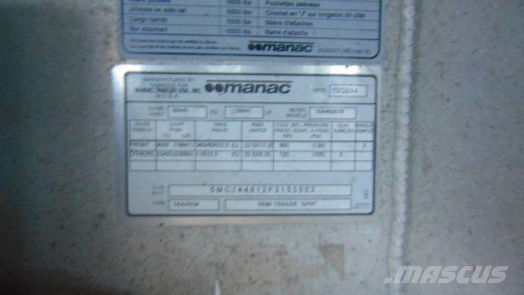 Manac Flatbed Anhænger med lad/Flatbed