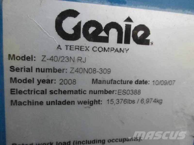 Genie Z 40/23 N RJ Bomlifte med knækarm