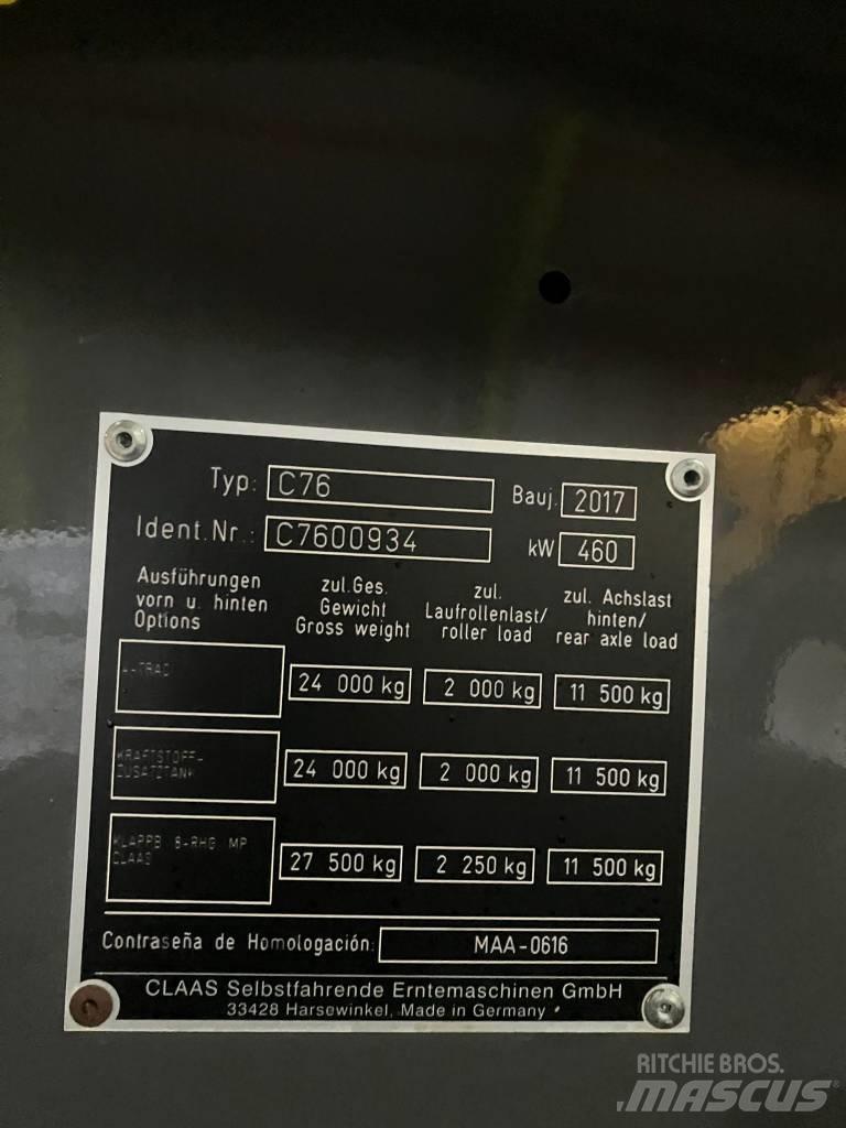 CLAAS LEXION 780 TT Mejetærskere