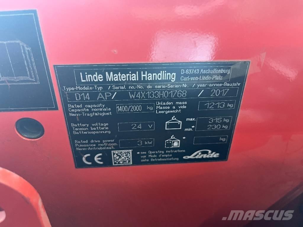 Linde D 14 AP Selvkørende stablere