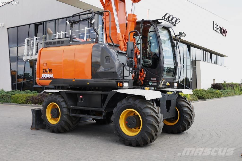 Hitachi ZX 170 W-6 Gravemaskiner på hjul