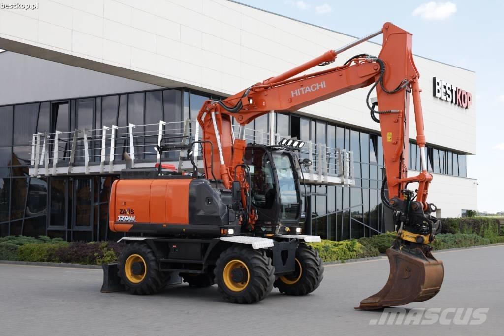 Hitachi ZX 170 W-6 Gravemaskiner på hjul