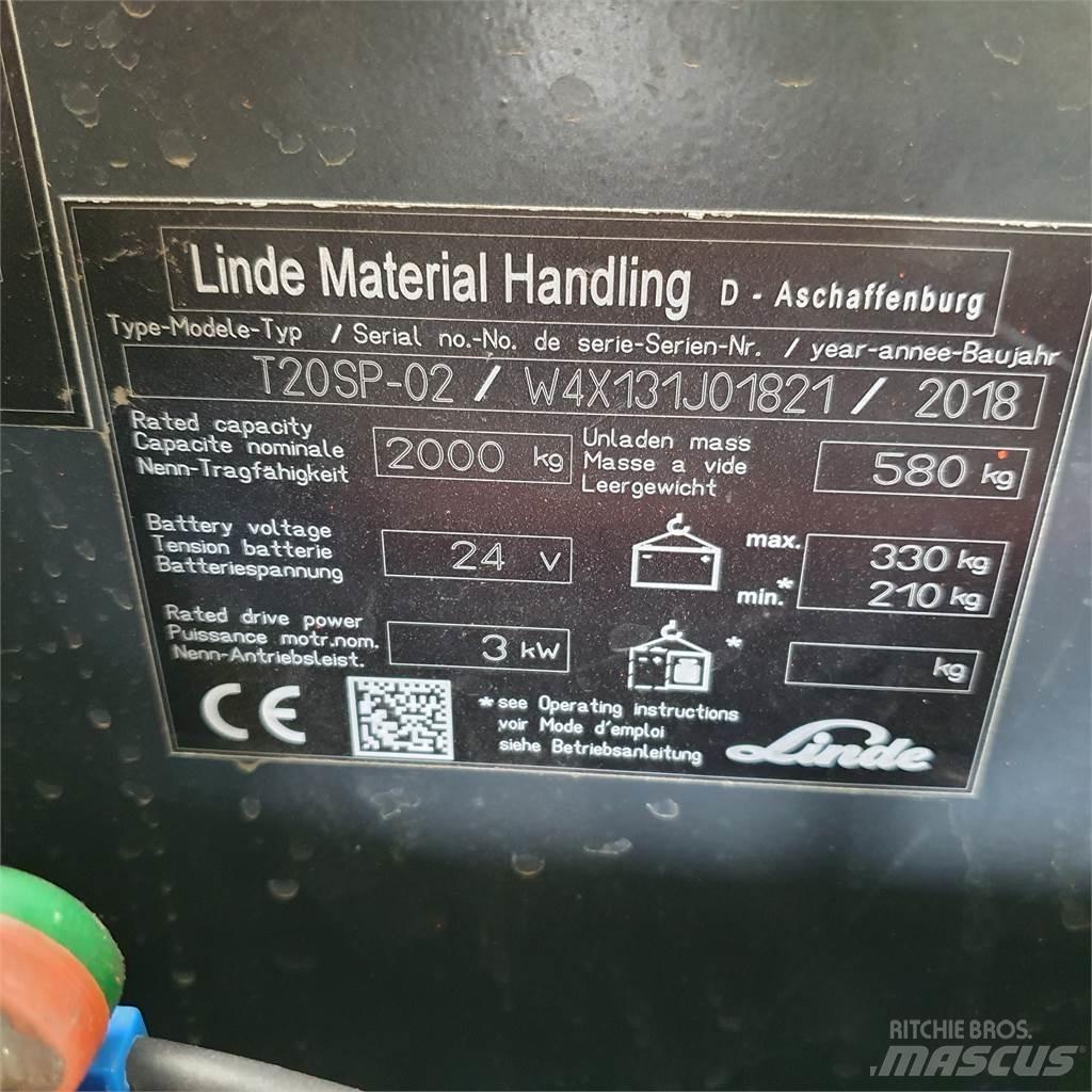 Linde T20SP kurz El-palleløftere