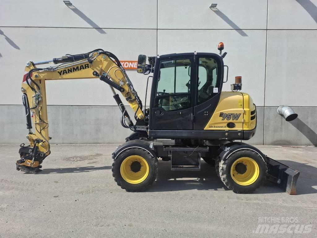 Yanmar B 95 W Gravemaskiner på hjul