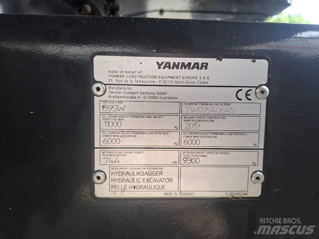 Yanmar B 95 W Gravemaskiner på hjul