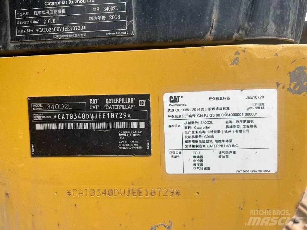 CAT 340D2L Gravemaskiner på larvebånd