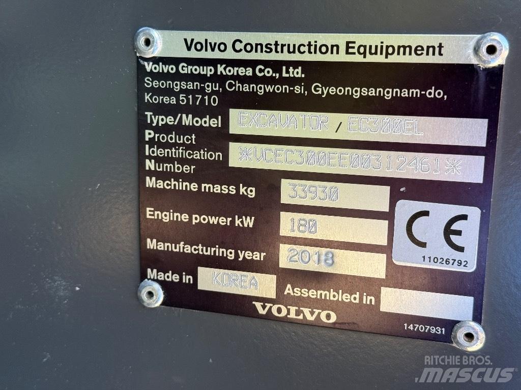 Volvo EC 300 EL Gravemaskiner på larvebånd