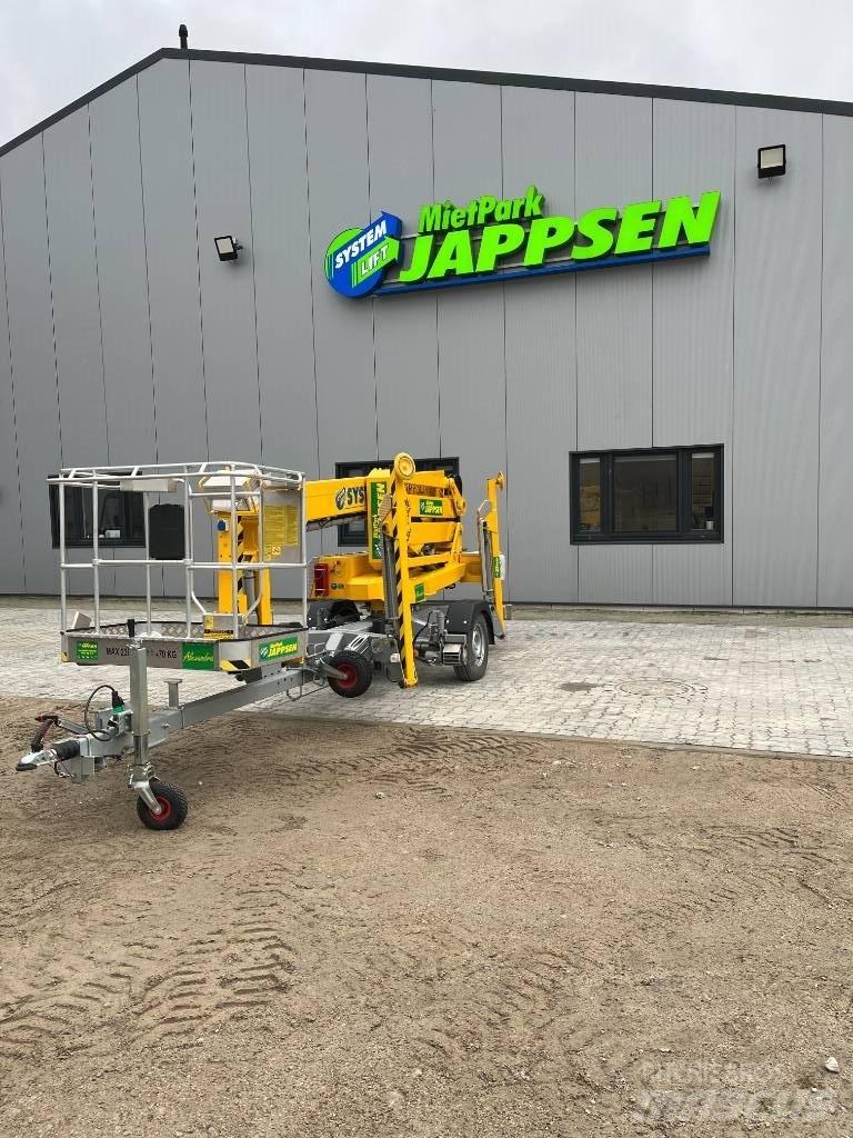 Ommelift 1500 EXB Trailermonterede lifte